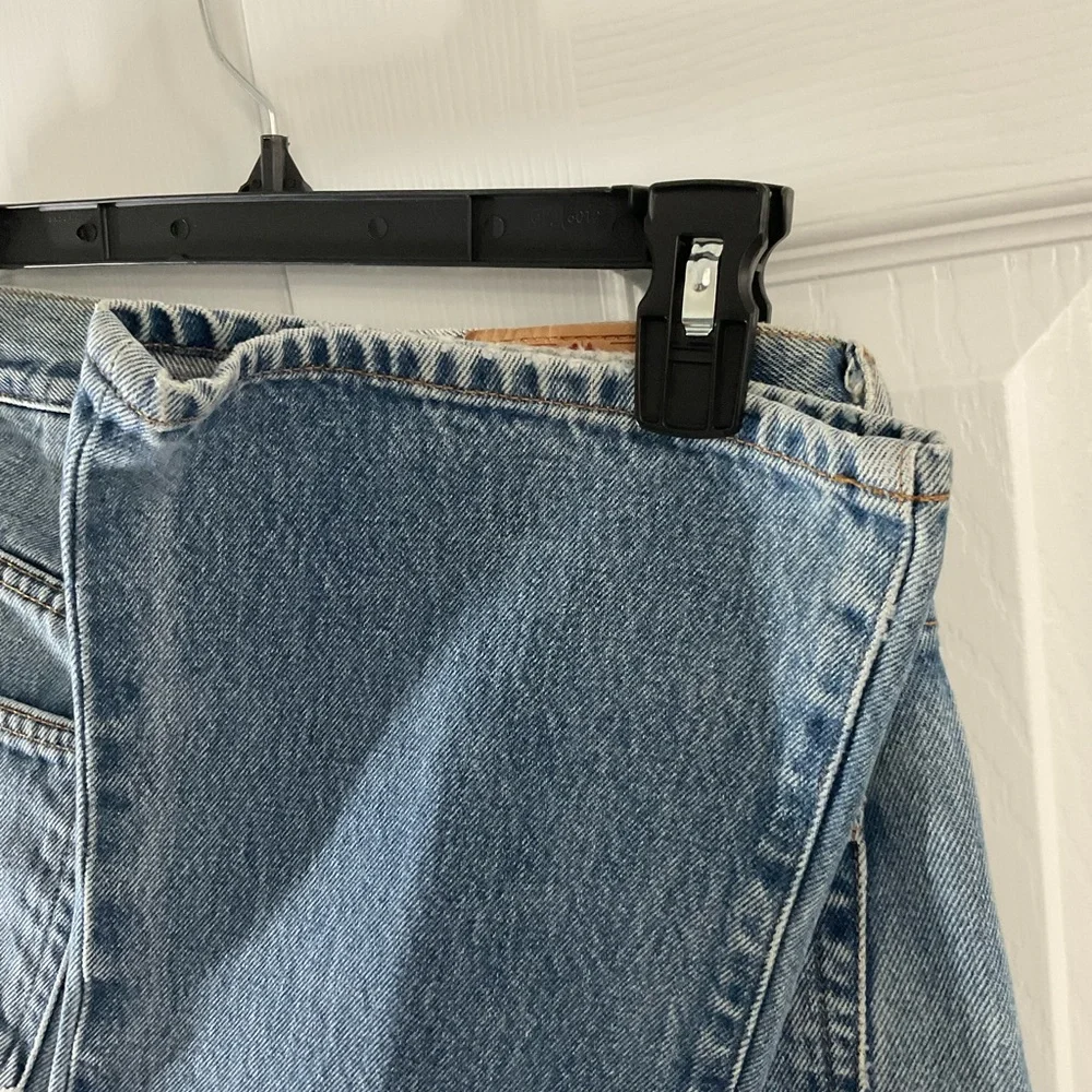 Vintage Abercrombie & Fitch high-rise jeans size 4 button fly light wash bootcut - Picture 6 of 8